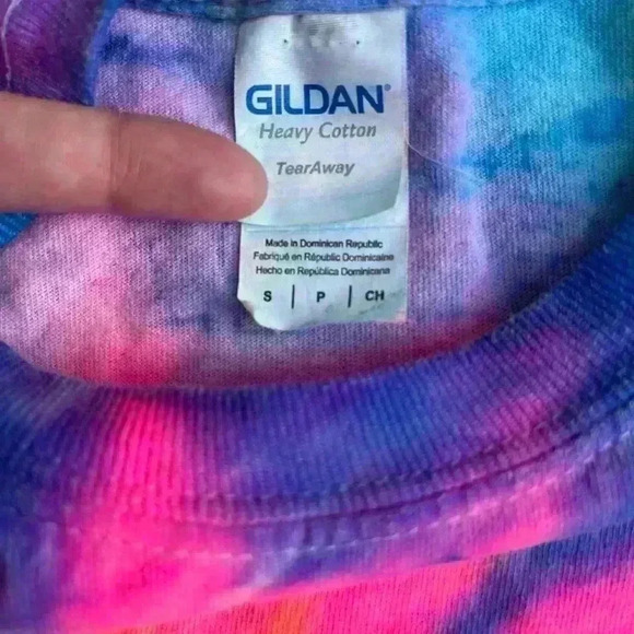 Daytona Beach Florida Tie Dye T Shirt Top Blue Pink Yellow Green Small Tee - Picture 5 of 9